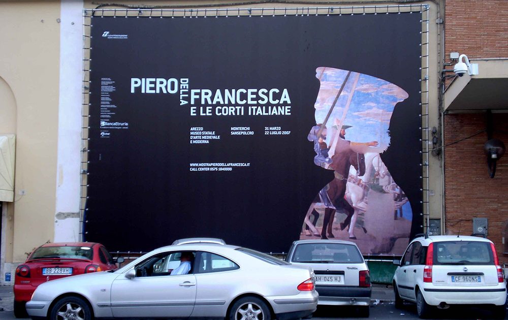 Arredo urbano “Piero Della Francesca e le corti italiane” – Arezzo, Museo Statale